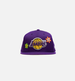 NEW ERA 60180937
 Los Angeles Lakers 59Fifty Flower Mens Hat - Purple Image 0