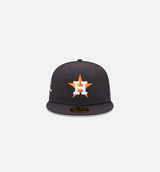 Houston Astros Cloud Icon 59FIFTY Fitted Cap Mens Hat - Navy Blue