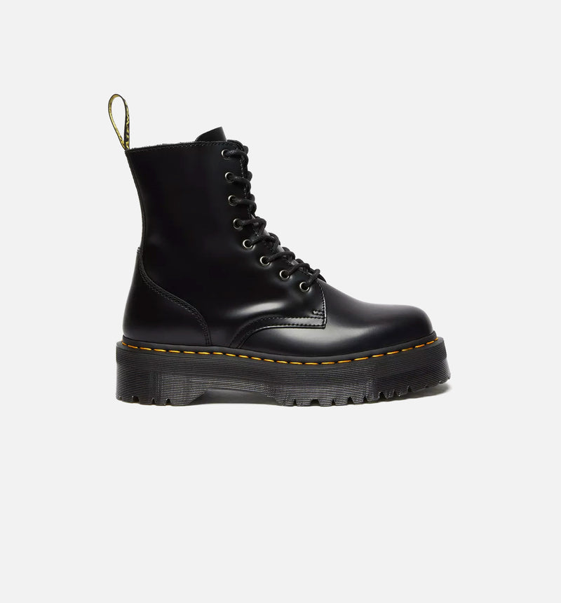 Jadon Polished Smooth Leather Mens Boot - Black