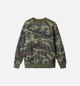 Quilted Crew Sweater Mens Sweater - Camo