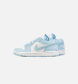 Air Jordan 1 Low Ice Blue Womens Lifestyle Shoe - White/Blue Limit One Per Customer