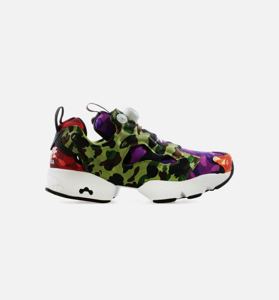 Reebok Q47370 BAPE Instapump Fury Multi Camo Mens Lifestyle Shoe