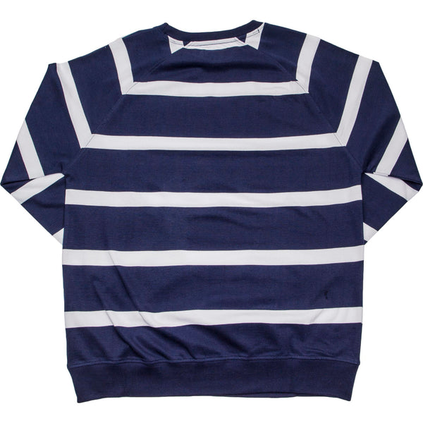 Stussy 1144942-NVY Stussy Striped Raglan Crew Mens Shirt