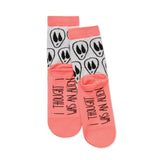 I Thought I Was An Alien Socks Women's - Pink/Grey