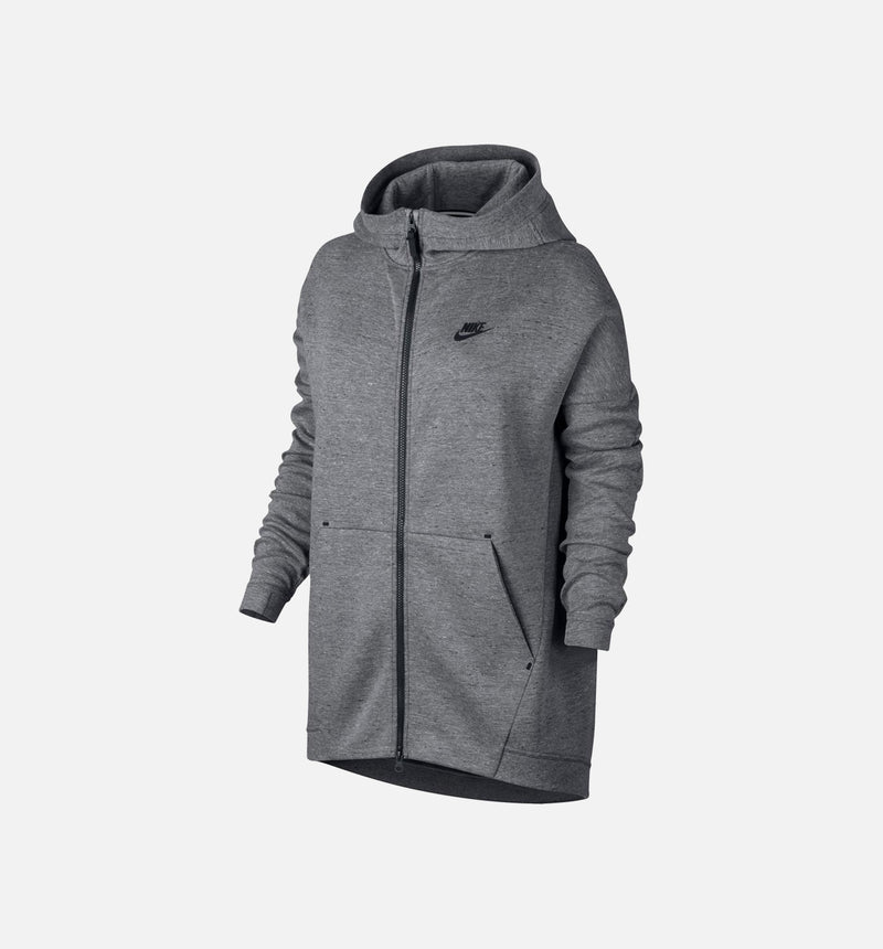 Tech Fleece Cape Womens Jacket - Grey/Black