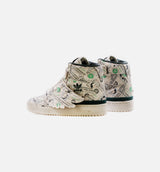 X Jeremy Scott Forum Wings 1.0 Money Mens Lifestyle Shoe - Off white/Green/Multi Limit One Per Customer