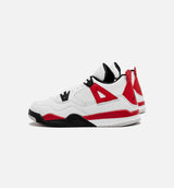 Air Jordan 4 Retro Red Cement Preschool Lifestyle Shoe - White/Red