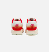 Air Max 1 Soft Vinyl Womens Lifestyle Shoe - Sail/Metallic Silver/Siren Red