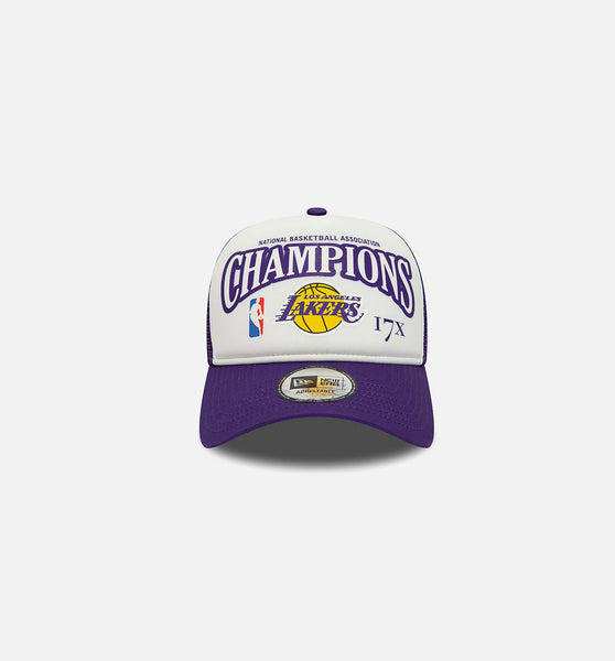New Era 60298653 Los Angeles Lakers Champions Trucker Mens Hat