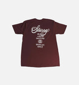 Stussy Wt Drip Tee - Wine