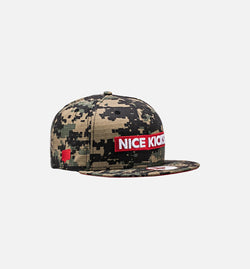 NEW ERA 70320369
 Nice Kicks X New Era Snapback Hat - Digicamo/Red Image 0