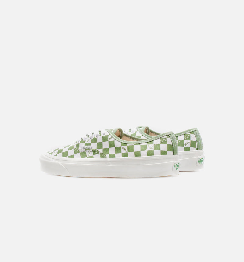 Authentic LX Checkerboard Mens Skate Shoe - Green/White