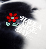 Nice Day Tie Dye Crewneck Mens Crew - Black/White