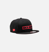 Nice Kicks X New Era Snapback Hat - Black/Red