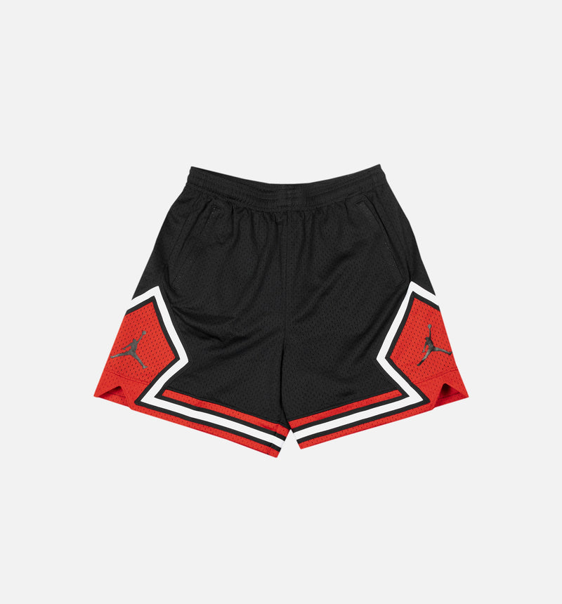 Essential Diamond Womens Shorts - Black/Red