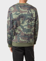 Quilted Crew Sweater Mens Sweater - Camo