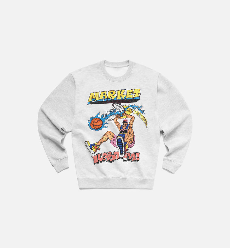Slam Dunk Sketch Crewneck Sweatshirt Mens Crew - White