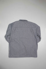 Vault Drill Chore Hickory Stripe Coat Mens Jacket - Navy