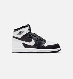 JORDAN FD1412-010
 Air Jordan 1 Retro High OG Preschool Lifestyle Shoe - Black/White Image 0