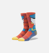 Donald Duck Socks Men's - Red/Blue/White/Black/Yellow