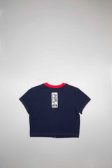 Olivia Oblanc X adidas X Kendall Jenner Womens Crop Top - Navy/Red