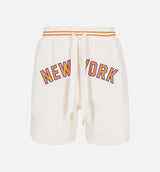 Rhuigi BBall Mens Shorts - White/Orange
