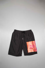 Welterweight Nylon Mens Shorts - Black/Black