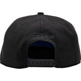 Nice Kicks X New Era Snapback Hat - Black/Geo Leather
