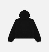 Esentials Fleece Hoodie Womens Hoodie - Black/Red