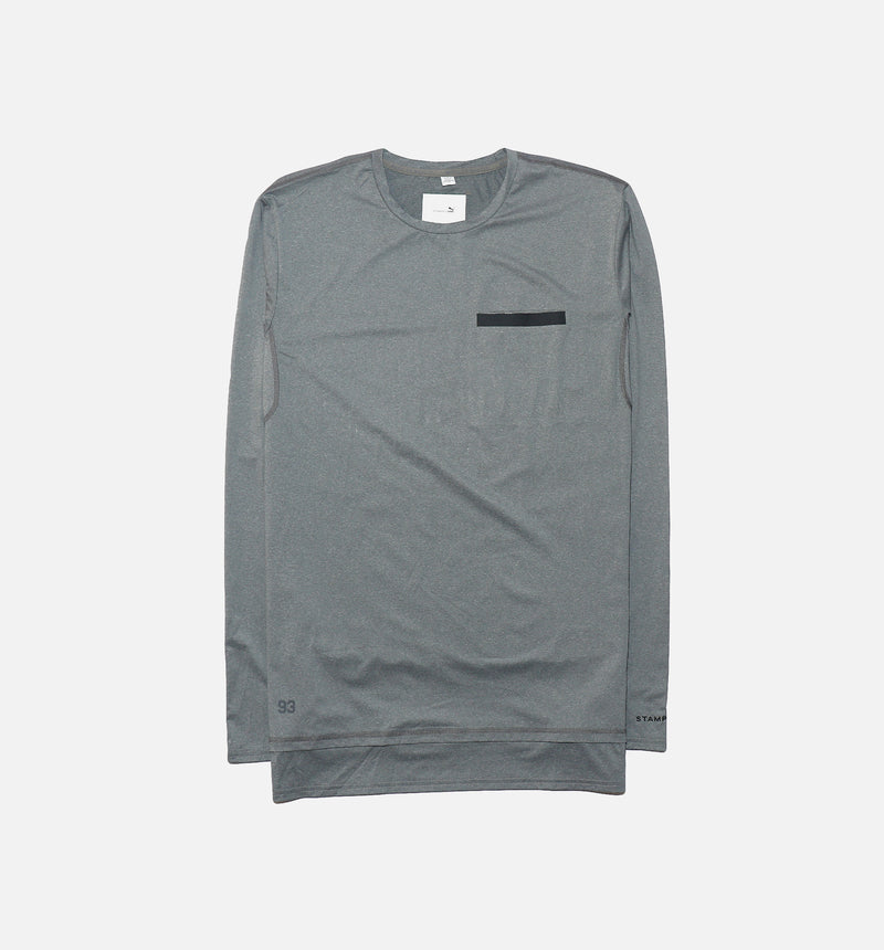 Stampd Oversize Long Sleeve Tee Mens T-Shirt - Grey