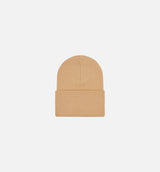 Acrylic Watch Hat Mens Beanie - Beige