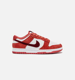 NIKE FQ7056-100
 Dunk Low Valentines Day Womens Lifestyle Shoe - White/Adobe/Dragon Red/Team Red Image 0