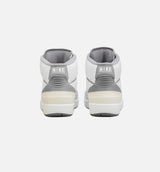 Air Jordan 2 Retro Cement Grey Grade School Lifestyle Shoe - White/Grey