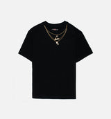 Heritage Gold Chain Tee Womens T-Shirt - Black