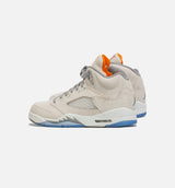 Air Jordan 5 Retro SE Craft Grade School Lifestyle Shoe - Beige/Grey Free Shipping