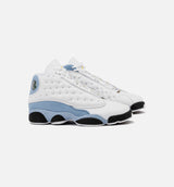 Air Jordan 13 Retro Blue Grey Grade School Lifestyle Shoe - White/Blue Grey/Black/Yellow Ochre