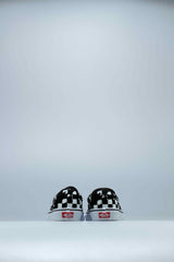 Overprint Check Classic Slip On Mens Shoe - Checkerboard Black/White