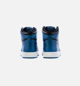 Air Jordan 1 Retro High OG Dark Marina Blue Grade School Lifestyle Shoe - Dark Marina Blue/Black/White Limit One Per Customer