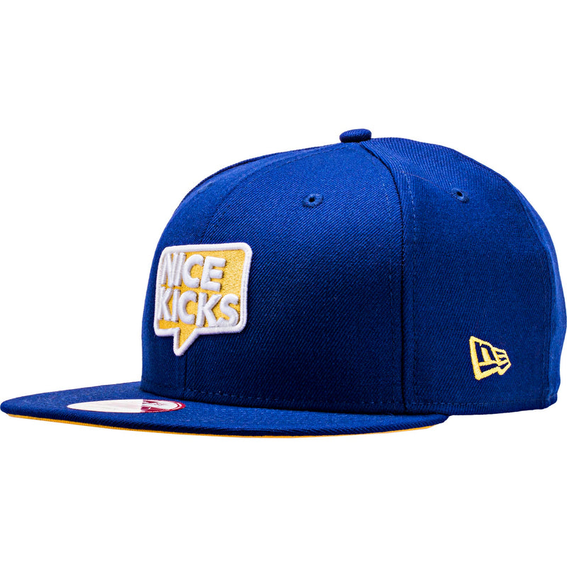 Nice Kicks X New Era Snapback Hat - Warrior Blue/Yellow