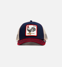GOORIN BROTHERS 101-0378-NVY
 All American Rooster Trucker Mens Hat - Navy/Red Image 0