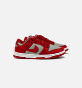 Dunk Low Satin Womens Lifestyle Shoe - Medium Grey/Varsity Red
