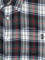 Standard Plaid Mens Shirt - White/Red/Black