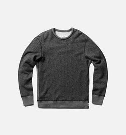 REIGNING CHAMP RC-3387-BLK
 Reigning Champ Tiger Terry Long Sleeve Crew Sweater Men's - Black Image 0
