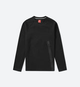 Tech Fleece Zip Crew Sweater Mens - Black