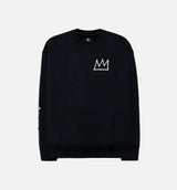 World Famous By Jean Michel Basquiat Fleece Crew Mens Crew - Black