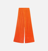 Jeremy Scott Velour Track Pant Womens Pants - Orange