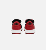 Air Jordan 1 Retro Low OG Black Toe Grade School Lifestyle Shoe - White/Red