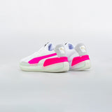 Clyde Hardwood Mens Basketball Shoe - White/Pink