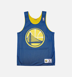 MITCHELL & NESS (SLD) 181J 3A9 AGSWIH
 Golden State Warriors NBA Reversible Mesh Mens Jersey - Blue/Gold Image 0