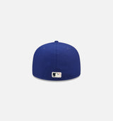 Los Angeles Dodgers Pop Sweat 59fifty Fitted Hat Mens Hat - Blue